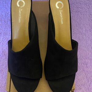 Journee Collection Black Mules